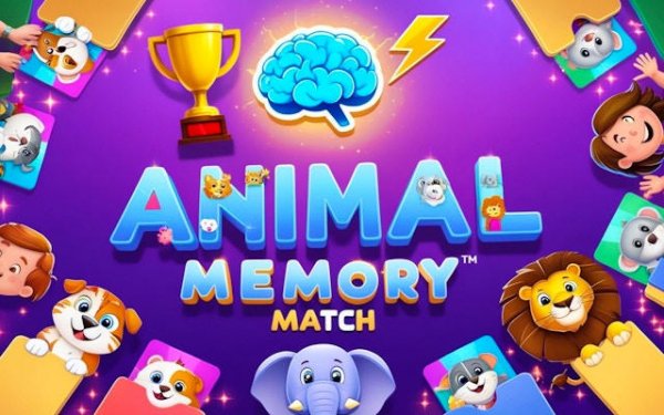 Animal Memory Match Puzzle