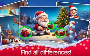 Find the Differences: Merry Christmas Puzzle Game