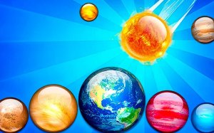 Merge Planets Space! - 2048 Style Planet Merger Game - Ludoryx free online game