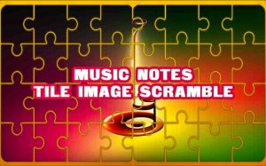 Music Notes Tile Image Scramble Puzzle Slider Online Game - Ludoryx free online game