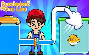 Puzzledom: One Line - Puzzle Drawing Game - Ludoryx free online game